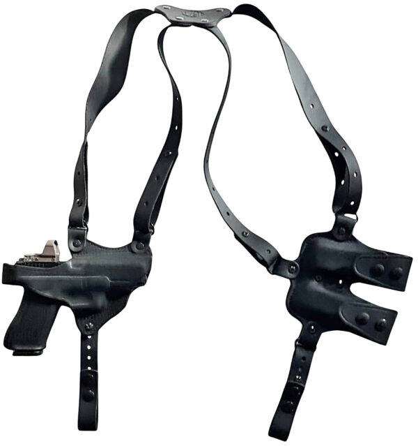 1791 Gunleather NSS2.4SBLHR  Optic Ready Shoulder Horizontal Black Fits Sig P320 Right Hand — view 1