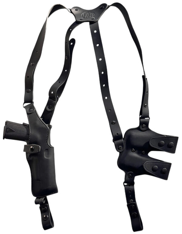 1791 Gunleather NSS1SBLVR  Optic Ready Shoulder Vertical Black Fits 1911 Right Hand — view 1