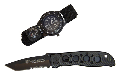 CBG S&W EXTREME OPS KNIFE/WATCH BLK — view 1