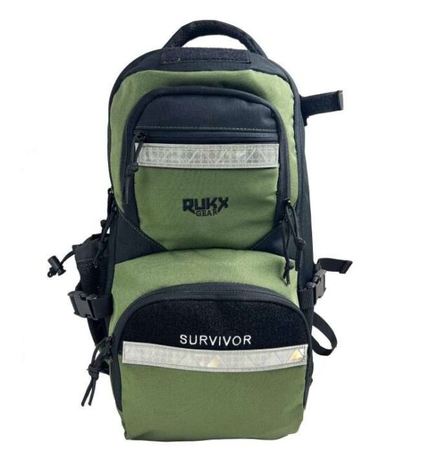 RUKX GEAR SURVIVOR BACKPACK GREEN (6/CASE) — view 1