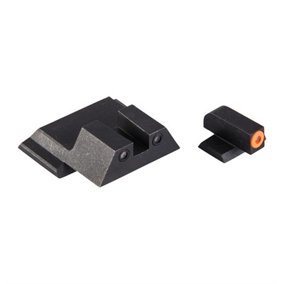 S&W M&P M2.0, SD9/40 ORANGE FRONT & BLK SQUARE NOTCH REAR — view 1