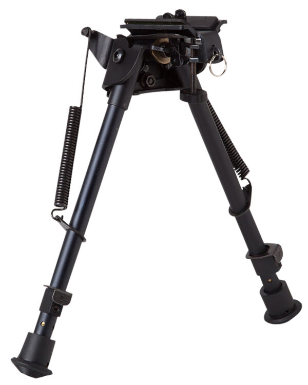 Firefield FF34024 Compact  Bipod 9-14" Black Aluminum Swivel Stud Attachment or Picatinny Rail (Adapter Included) — view 1