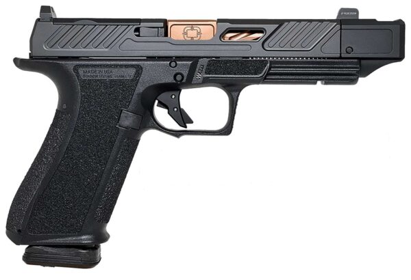 SHADOW SYSTEMS DR920P HGA 9MM 4.5IN BBL BLK ELITE OPTIC CUT SPIRAL COMPEN BRNZ BBL 2/10RD CA MODEL — view 1
