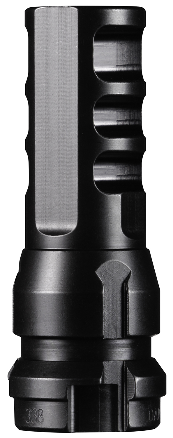Dead Air DA104 KeyMo Muzzle Brake Black Nitride 4140 HT Alloy Steel M18X1 Threads 338 Cal — view 1