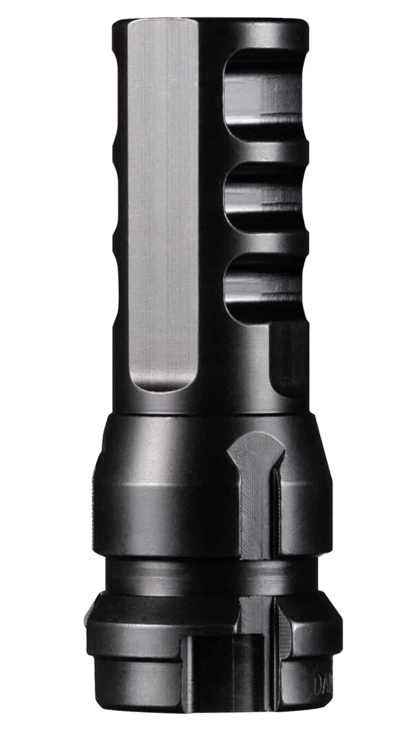Dead Air DA106 KeyMo Muzzle Brake Black Nitride 4140 HT Alloy Steel M18X1.5 Threads 338 Cal — view 1