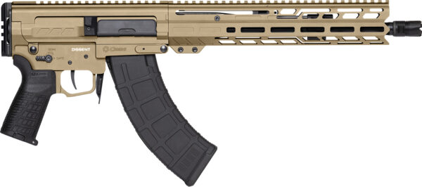 CMMG 86A8E0BCT Dissent MK47 7.62x39mm 30+1 12.50" Black Nitride Threaded Barrel, M-LOK Handguards, Coyote Tan Cerakote Aluminum Picatinny Rail Receiver — view 1