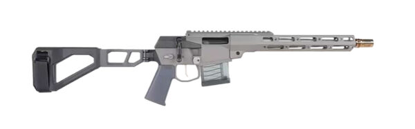 Q LLC MINIFIX55612INPISTOL Mini Fix  5.56 NATO 12" Gray Tapered Threaded Barrel, M-LOK Handguard, Gray Picatinny Rail Receiver, Adj Folding Stock,   Polymer Grip — view 1