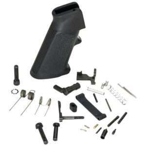 White Label Armory WLA-LOW-1014-01  Lower Parts Kit For AR Platform Curved Trigger Black