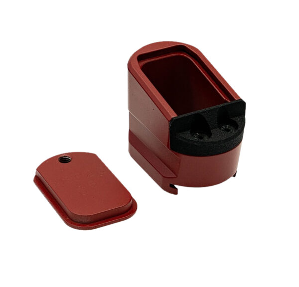 Shield Arms MPME5RED Magazine Extension  5rd Compatible w/ Shield Arms M&P 2.0 Red Anodized Aluminum — view 1