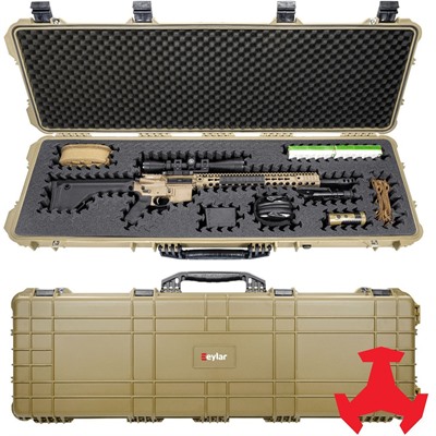 48'' HARD RIFLE CASE W/RAGAR FOAM INSERT TAN — view 1