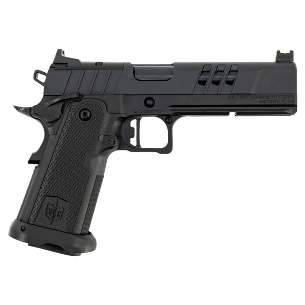 MAC 9 HGA 9MM 5IN BBL FS QPQ/BLK 2 17RD MAGS 11 DEGREE TARGET CROWN AGENCY AOS OPTICS CUT — view 1