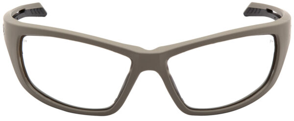 Pyramex VGST1310T Howitzer Glasses Clear Lens Anti-Fog Tan Frame — view 1