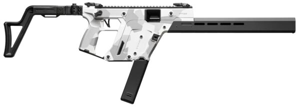 Kriss USA KV103CAD00 Vector CRB Gen3 10mm Auto 33+1 16" Black Nitride Threaded Barrel, Arctic Delta Cerakote Receiver w/Picatinny Rail, M-LOK Handguard, Adjustable Folding Black Stock, White Polymer G — view 1