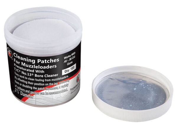 Thompson Center Arms, LLC 9036R Cleaning Patches  Muzzleloader 2.50" Cotton 100Ct — view 1