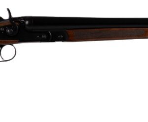 Derya Firearms EX1400.12.24 EX1400  12 Gauge Break Open 2rd 24" Black Chrome Side By Side Barrel, Black Chrome Steel Receiver, Fixed Walnut Stock