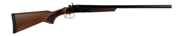 Derya Firearms EX1400.12.24 EX1400  12 Gauge Break Open 2rd 24" Black Chrome Side By Side Barrel, Black Chrome Steel Receiver, Fixed Walnut Stock — view 1