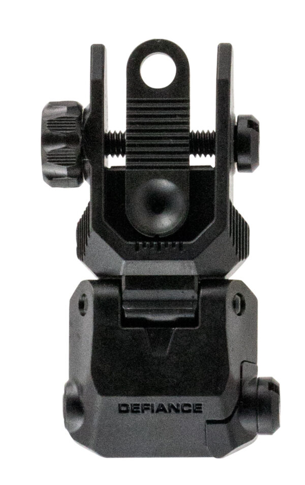 Kriss USA DARSBL00 Defiance Rear Flip-Up Black AR-15 Low Profile Steel — view 1