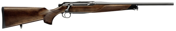 Sauer 80117099 505 Lux Full Size 300 Win Mag 2+1 24" Matte Blued Threaded Barrel, Matte Blued Saddle Mount Steel Receiver, Grade 5 Wood Fixed Stock — view 1
