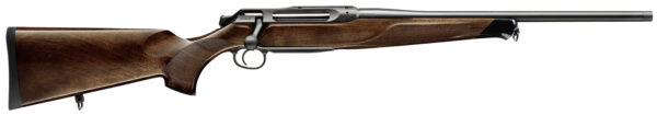 Sauer 80117660 505 Lux Full Size 6.5 PRC 3+1 24" Matte Blued Threaded Barrel, Matte Blued Saddle Mount Steel Receiver, Grade 5 Wood Fixed Stock — view 1