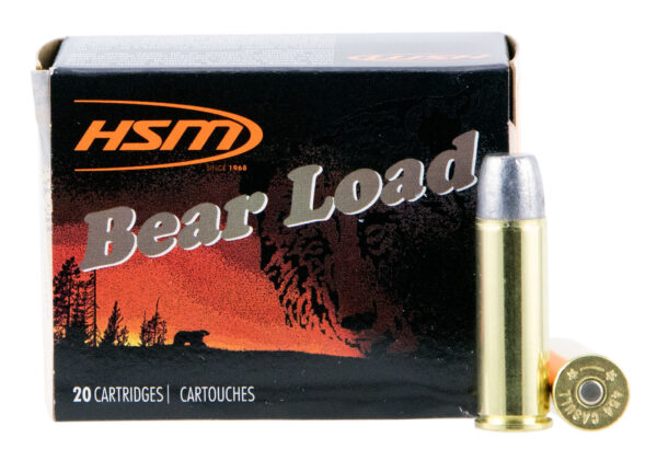 HSM 454C4N20 Bear Load  454 Casull 325 gr Wide Flat Nose 20 Per Box/ 20 Case — view 1