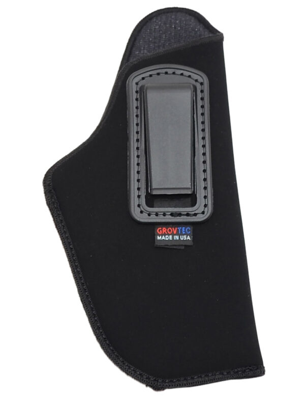 GrovTec US Inc GTHL14115R Inside The Pants  IWB Size 15 Black Suede Belt Clip Fits Large Semi-Auto 3-4" Barrel Right Hand — view 1