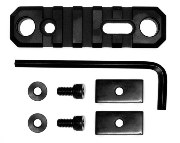 GrovTec US Inc GTSW192 3.1 Inch 5 Slot with Push Button Bases Stock AR  Black Anodized — view 1