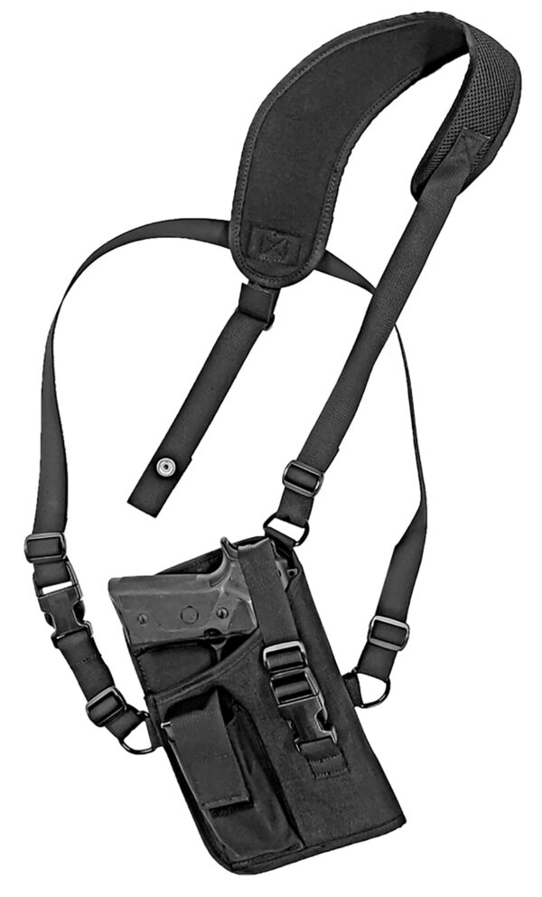 GrovTec US Inc GTHL15105R Trail Pack  Shoulder Black Nylon Harness Fits Large Semi-Auto Fits 4.50-5" Barrel Right Hand — view 1