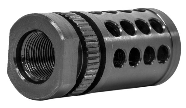 GrovTec US Inc GTHM318 G-Nite Flash Suppressor Black Nitride Steel with 5/8"-24 tpi Threads for 308 Cal — view 1