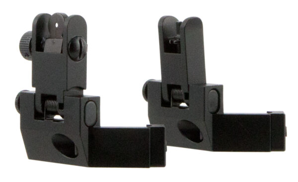 TacFire IS003 45 Degree Flip Up Iron Sight/Springloaded  Black Anodized Front and Rear for AR-Platform — view 1