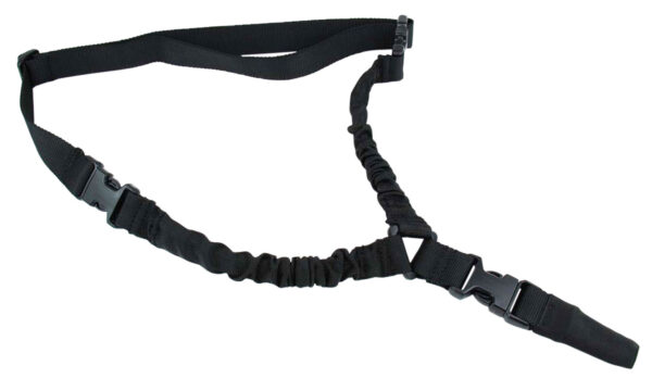TacFire SL002B One Point Sling Black Nylon 30"-40" OAL Adjustable Double Bungee Rifle — view 1