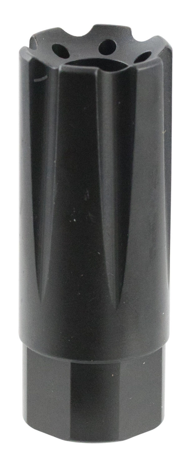 TacFire MZ10209MM Linear Compensator Black Nitride Steel with 1/2"-36 tpi Threads, 2.26" OAL, 0.87" Diameter & Forward Style for 9mm Luger AR-Platform — view 1