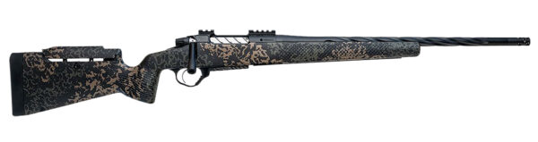Seekins Precision 0011710213-F Havak PH3 6 Creedmoor 24" Black Fluted Threaded Barrel, Black Picatinny Rail Steel Receiver, Adj Cheek Riser Woodland Shadow Synthetic Stock — view 1