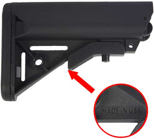 J&E 3RD GEN ARMORY SOPMOD - AR15 BUTTSTOCK BLACK — view 1