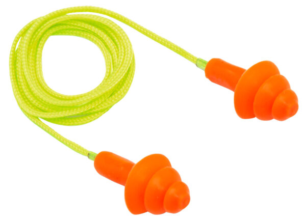Pyramex RP3001 Reusable Earplugs  Polymer 24 dB Behind The Neck Orange/Yellow Adult 50 Pair — view 1