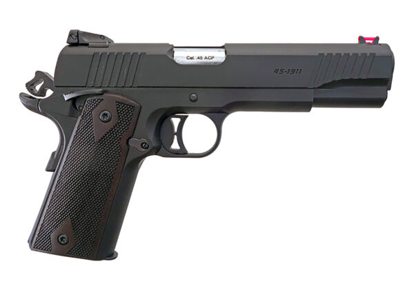 T R Imports 191145BLACK 1911 45 ACP 7+1 Overall Black, Black Polymer Grip — view 1