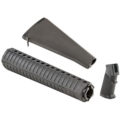 COMPLETE RETRO A2 FURNITURE KIT FOR AR-15 BLACK — view 1