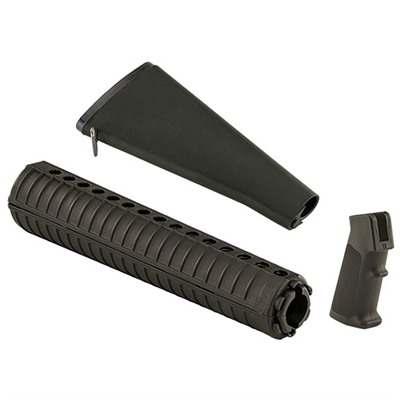 COMPLETE RETRO A2 FURNITURE KIT FOR AR-15 OD GREEN — view 1