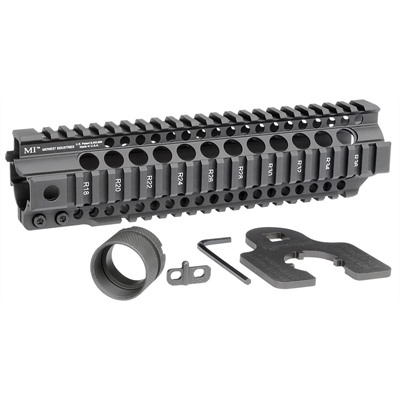 AR-15 COMBAT T-SERIES 1-PC FREE FLOAT HANDGUARD 9.5'' BLACK — view 1