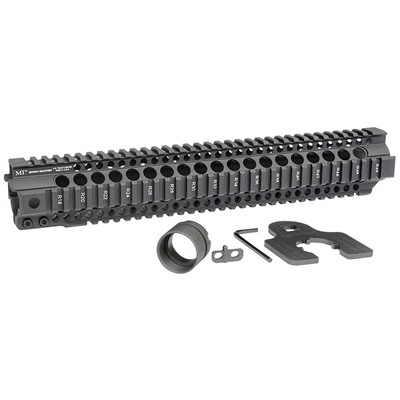 AR-15 COMBAT T-SERIES 1-PC FREE FLOAT HANDGUARD 14'' BLACK — view 1