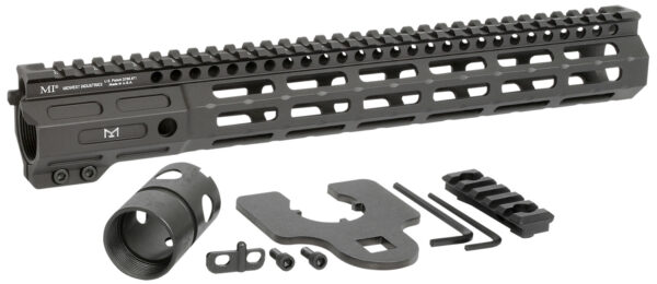 Midwest Industries MINF135 Night Fighter  13.50" M-LOK Black Hardcoat Anodized Aluminum Includes Barrel Wrench, Nut, & 5 Slot Rail — view 1