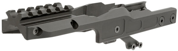 Midwest Industries MIAKALPHARDM Alpha Optic Mount Black Anodized Hardcoat Aluminum/Steel MI AK Alpha Series Handguards Compatible w/Aimpoint T2 Pattern Optics — view 1