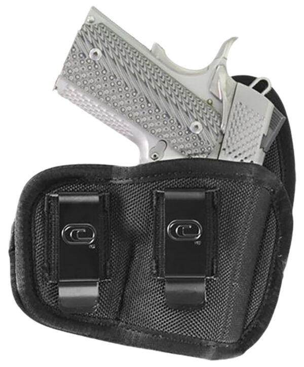 Crossfire Shooting Gear CRFCYCLSA1M1R The Cyclone  IWB/OWB Size 01 Black Foam Laminate Belt Clip Fits Micro 1-1.50" Barrel Right Hand — view 1