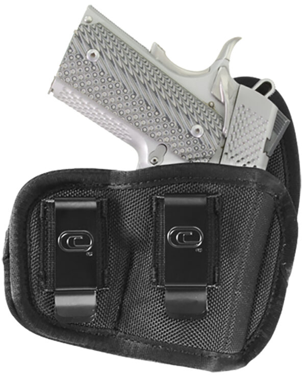 Crossfire Shooting Gear CRFVIGRSA1M1R The Vigor  IWB Size 01 Black Ballistic Nylon Double Belt Clip Fits Micro Fits 1-1.50" Barrel Right Hand — view 1
