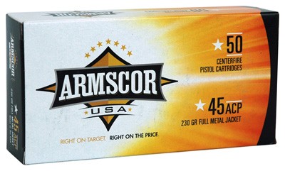 ARMSCOR 45 ACP 230GR FMJ - 50RD 20BX/CS MADE IN USA — view 1