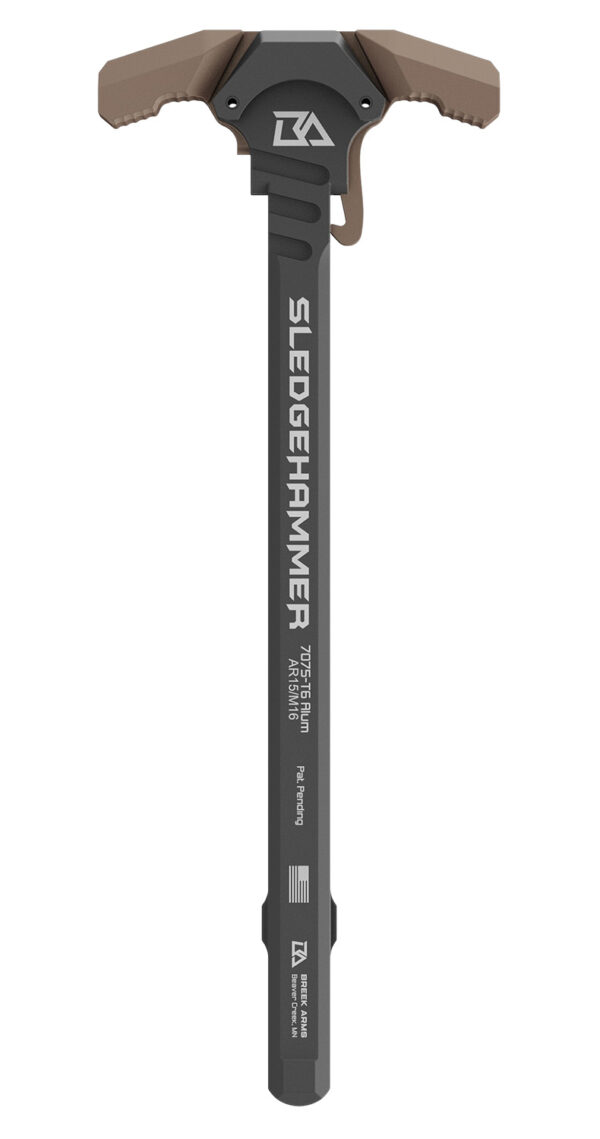 Breek Arms BRK6015FDE Sledgehammer Charging Handle Mil Spec AR15/M16 Rifles Flat Dark Earth 7075-T6 Aluminum — view 1