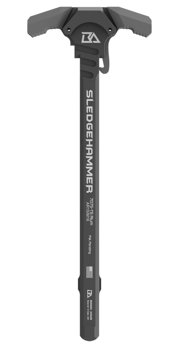 Breek Arms BRK6015MGRAY Sledgehammer Charging Handle Mil Spec AR15/M16 Rifles Gray Aluminum — view 1