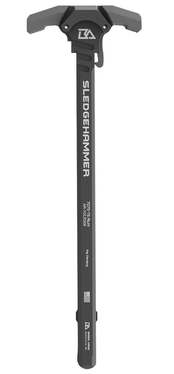 Breek Arms BRK6010MGRAY Sledgehammer Charging Handle AR-10/LR-308 Gray Aluminum — view 1