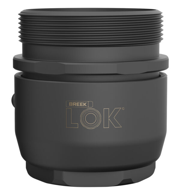 Breek Arms BRK4300 Breek LOK 3QD  Fits 1.375"x24 TPI Titanium DLC Black — view 1