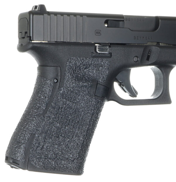 Talon Grips EV02R Adhesive Grip  Textured Black Rubber, Fits Compact Glock Gen 5 (19, 23, etc.) — view 1
