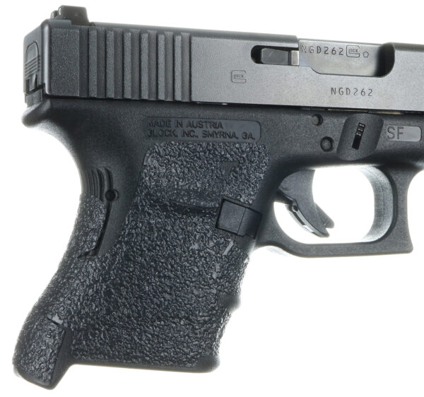 Talon Grips 107R Adhesive Grip  Compatible w/ Glock 29SF/30SF/30S/36 Gen3, Black Textured Rubber — view 1